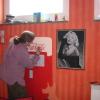 Arbeit am Billardzimmer 07.