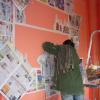 Arbeit am Billardzimmer 09.